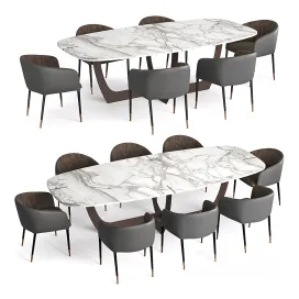 Baxter Romeo Table Sunpan Asher Chair